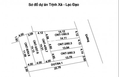  CƠ HỘI SỞ HỮU ĐẤT TRỤC CHÍNH F0 GIÁ TỐT TẠI TRỊNH XÁ – LẠC ĐẠO LH 0362554684